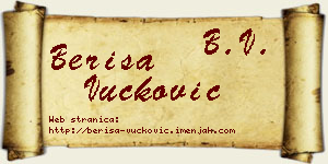 Beriša Vučković vizit kartica
